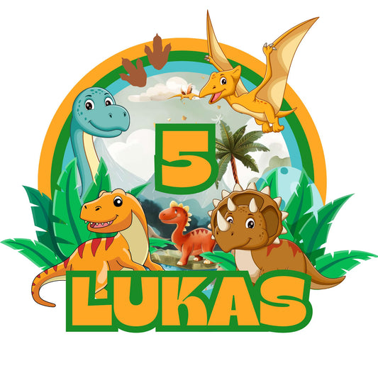 Dinosaur Cake Topper - 3D Dino Topper