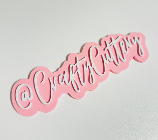 Custom Name Plate – Personalized 3D Printed Decor