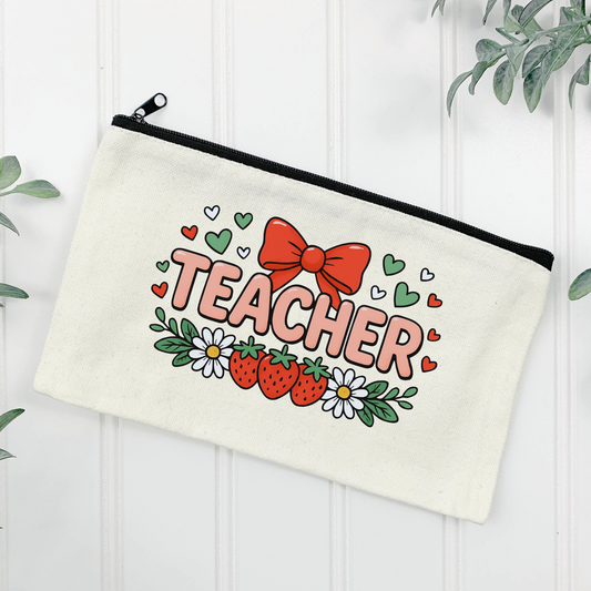 Personalized Teacher Zipper Pouch