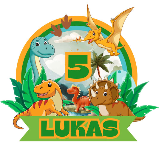Dinosaur Cake Topper - 3D Dino Topper